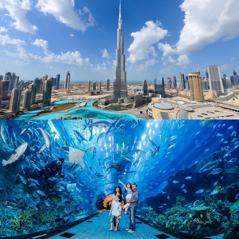 Burj Khalifa & Dubai Aquarium